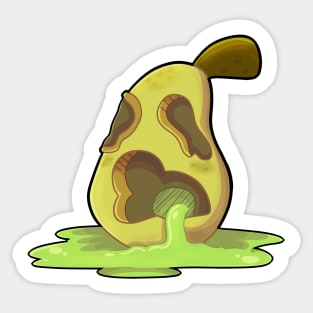 Pear-o-latern Sticker